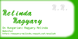 melinda magyary business card